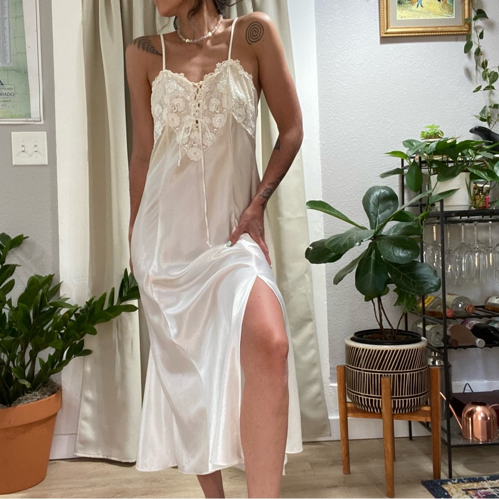 Midi length slip dress